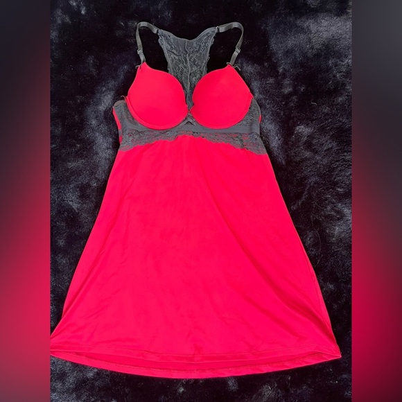 XOXO Red & Black Lace Babydoll Lingerie - Size Small - Picture 2 of 8